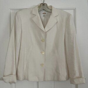 Talbots Linen 3/4 Sleeve Blazer - 6